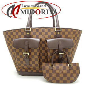 Louis Vuitton Damier Manosque Ebene Brown Handbag